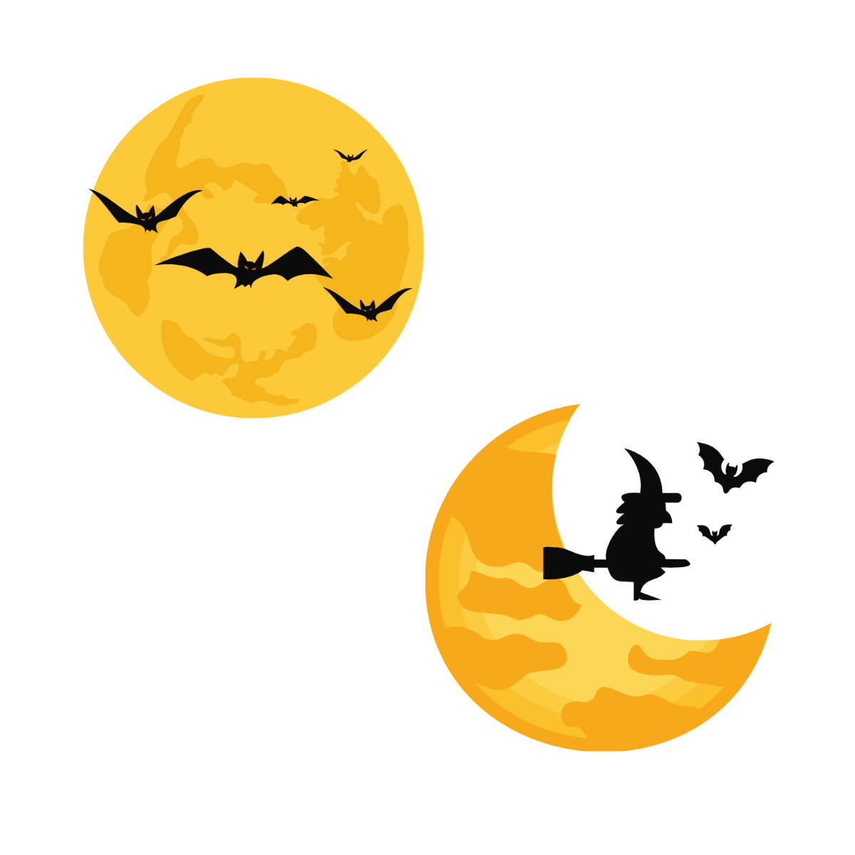 Free Halloween Moon Clipart Template To Edit Online for Printable Halloween Moon
