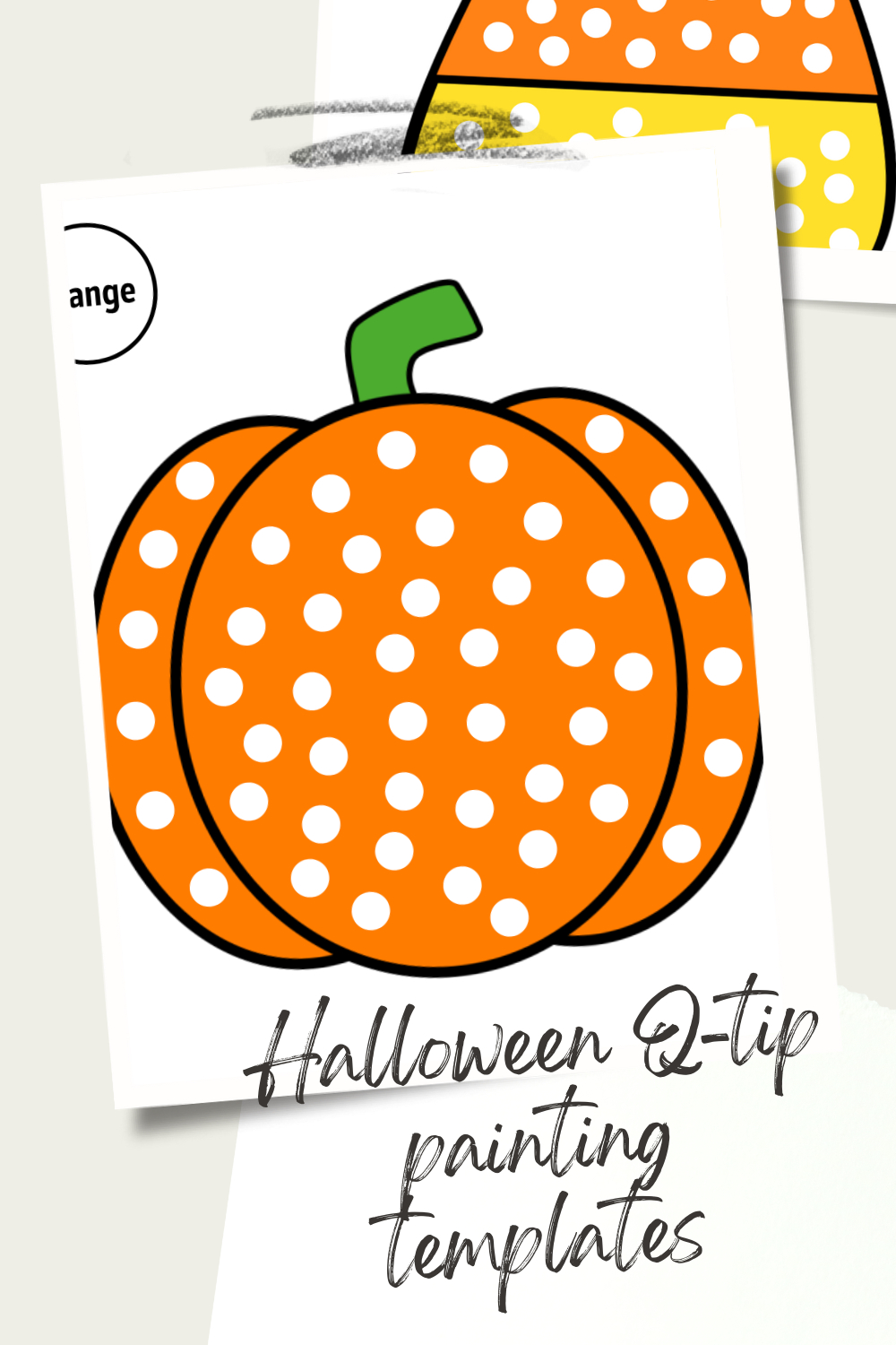 Free Halloween Q-Tip Painting Templates - The-Gingerbread-House.co.uk within Q Tip Painting Printable Halloween