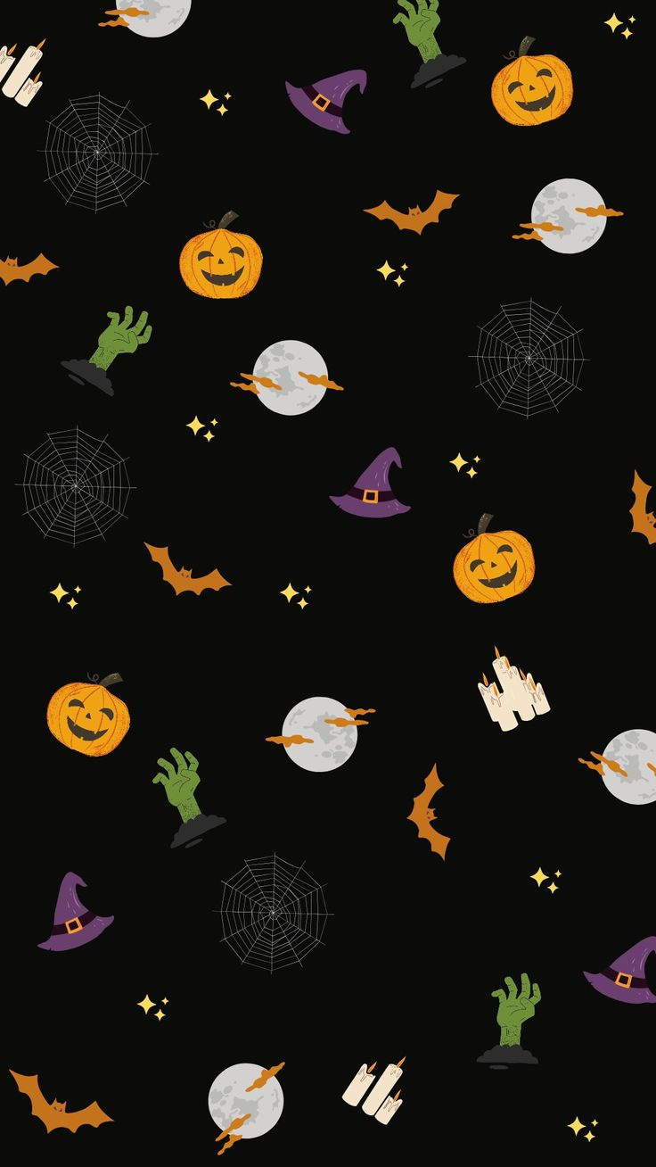 Free Halloween Wallpaper Background. Printable Halloween Poster. with Printable Halloween Backgrounds