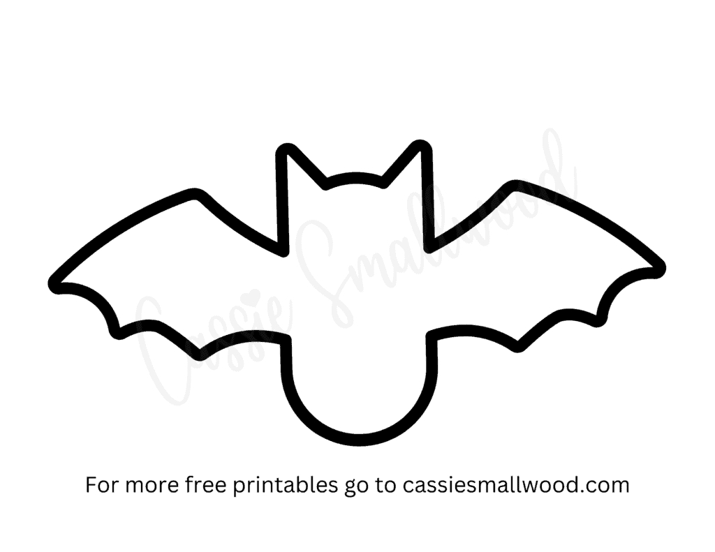 Free Printable Bat Templates (Small, Medium, And Large) - Cassie with Printable Halloween Template
