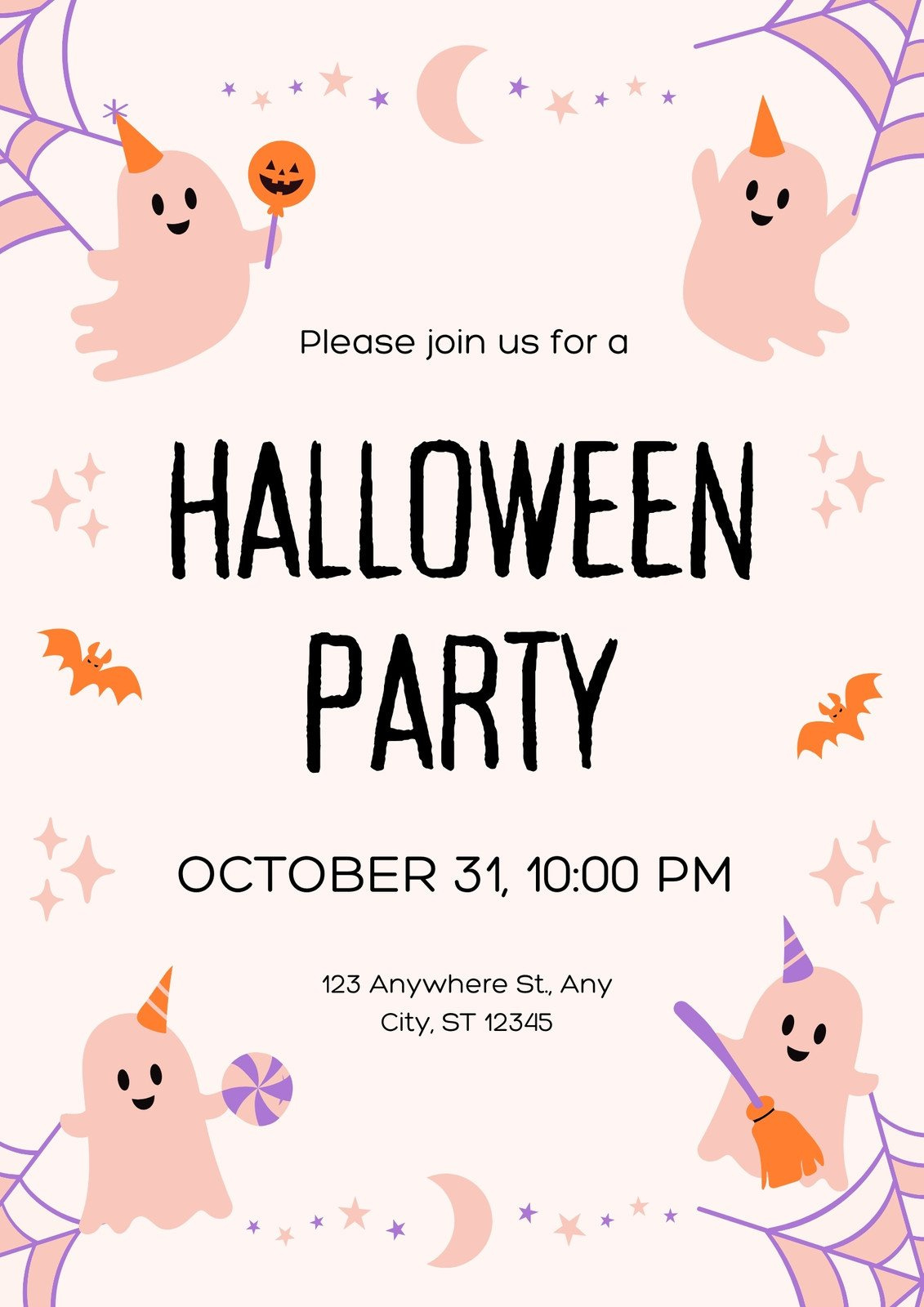 Free, Printable, Customizable Halloween Flyer Templates | Canva with Printable Halloween Flyers
