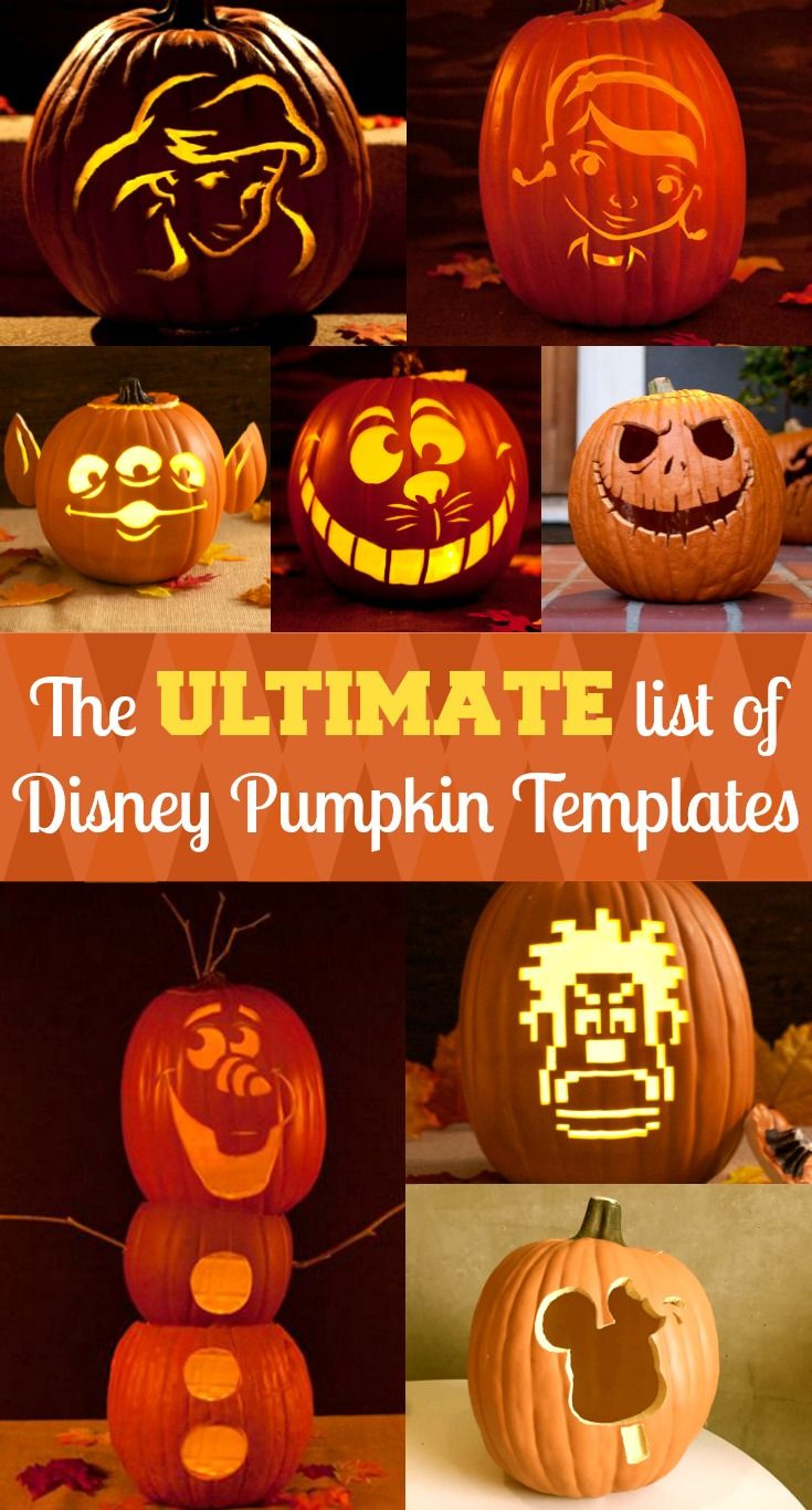 Free Printable Disney Pumpkin Carving Templates - Includes Star in Free Printable Disney Pumpkin Carving Patterns