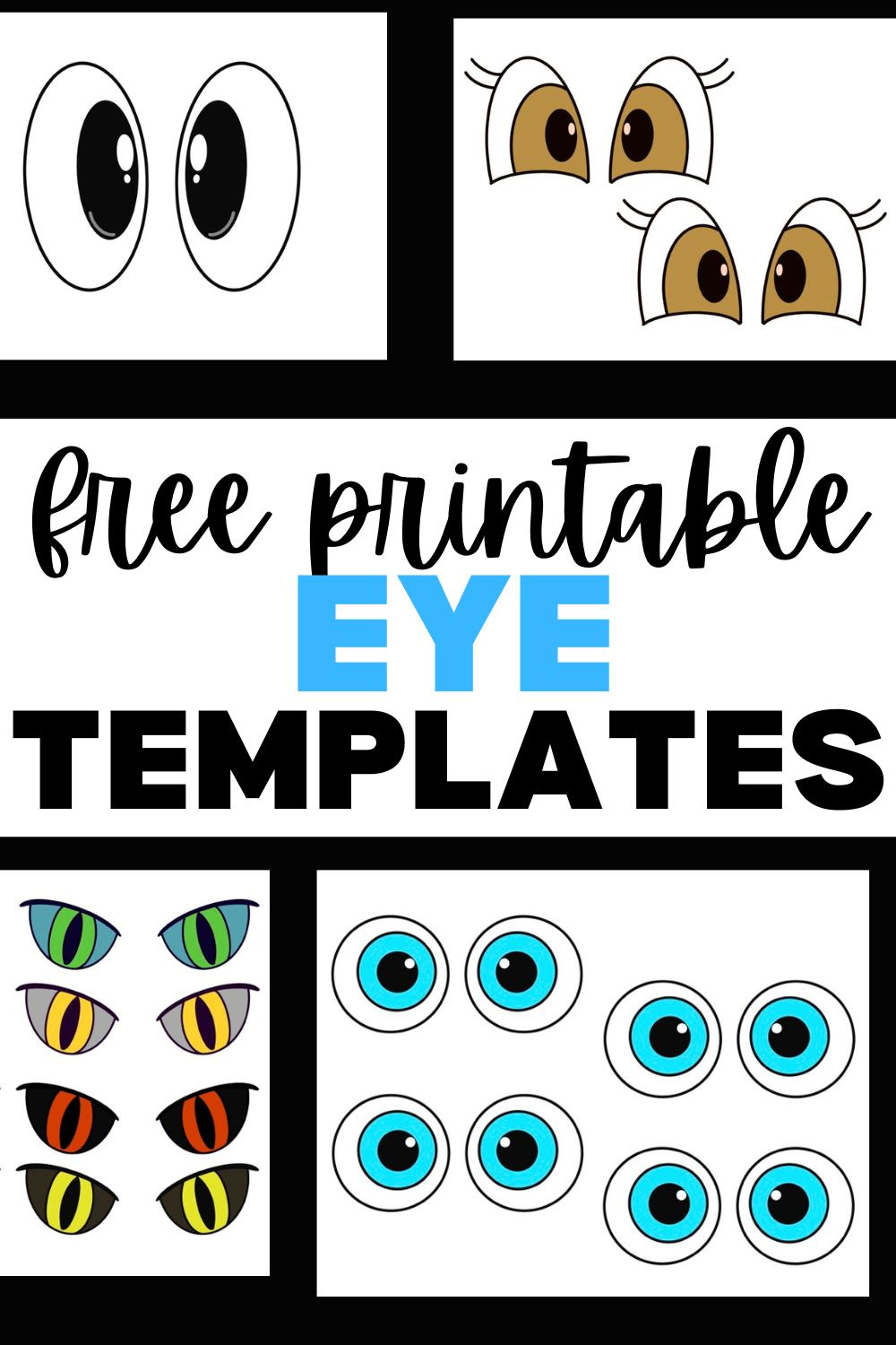 Free Printable Eye Template For Crafts - intended for Free Printable Halloween Eyeballs