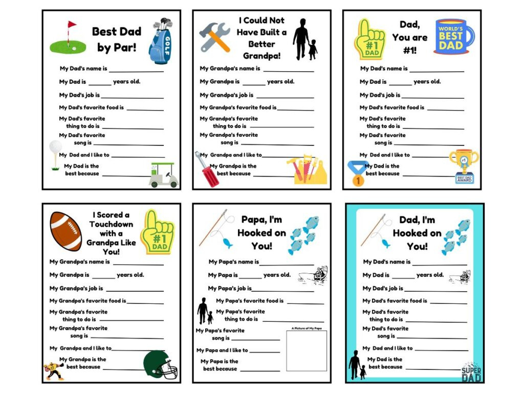 Free Printable Father&amp;#039;S Day Questionnaire - 14 Fun Options for Free Printable Father&amp;amp;#039;s Day Interview Questions