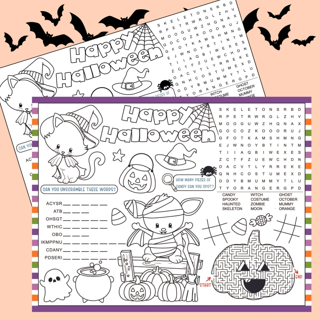 Free Printable Halloween Activities And Decor For Kids And Adults regarding Free Printable Halloween Activities For Kids
