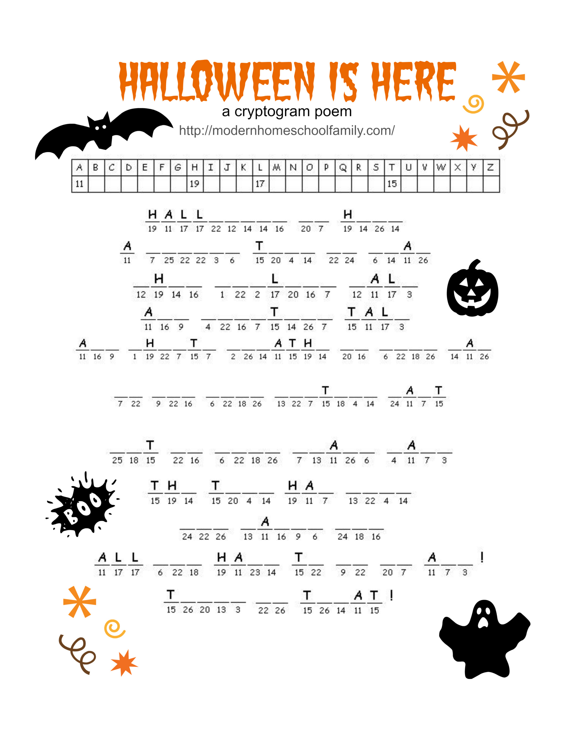 Free Printable Halloween Activity Sheets For Elementary Grades with regard to Free Printable Halloween Activities For Middle School