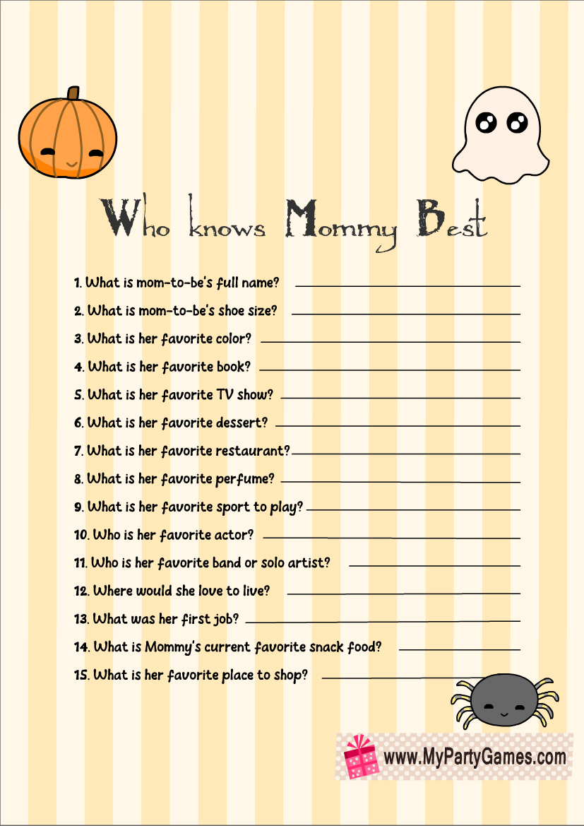 Free Printable Halloween Baby Shower Games in Free Printable Halloween Baby Shower Games