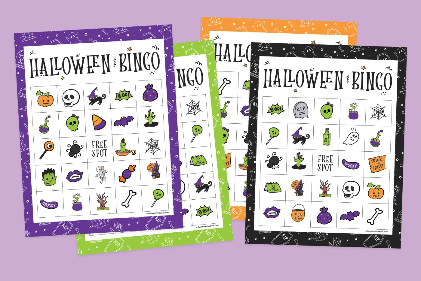 Free Printable Halloween Bingo Game - Favorite Printables pertaining to Free Printable Halloween Bingo For Adults