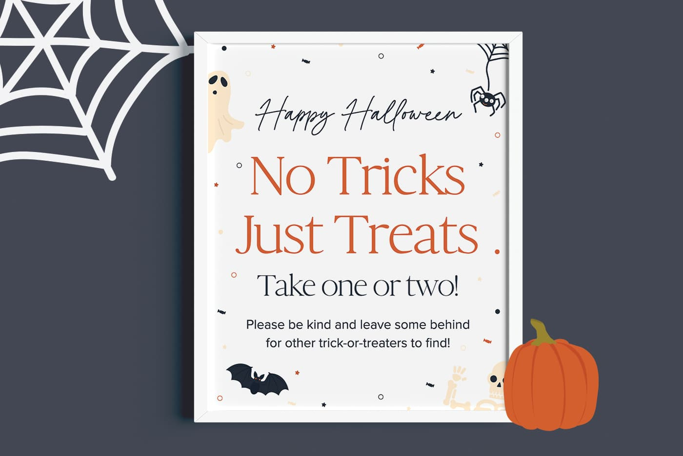 Free Printable Halloween Candy Bowl Sign - Favorite Printables with Printable Halloween Candy Sign