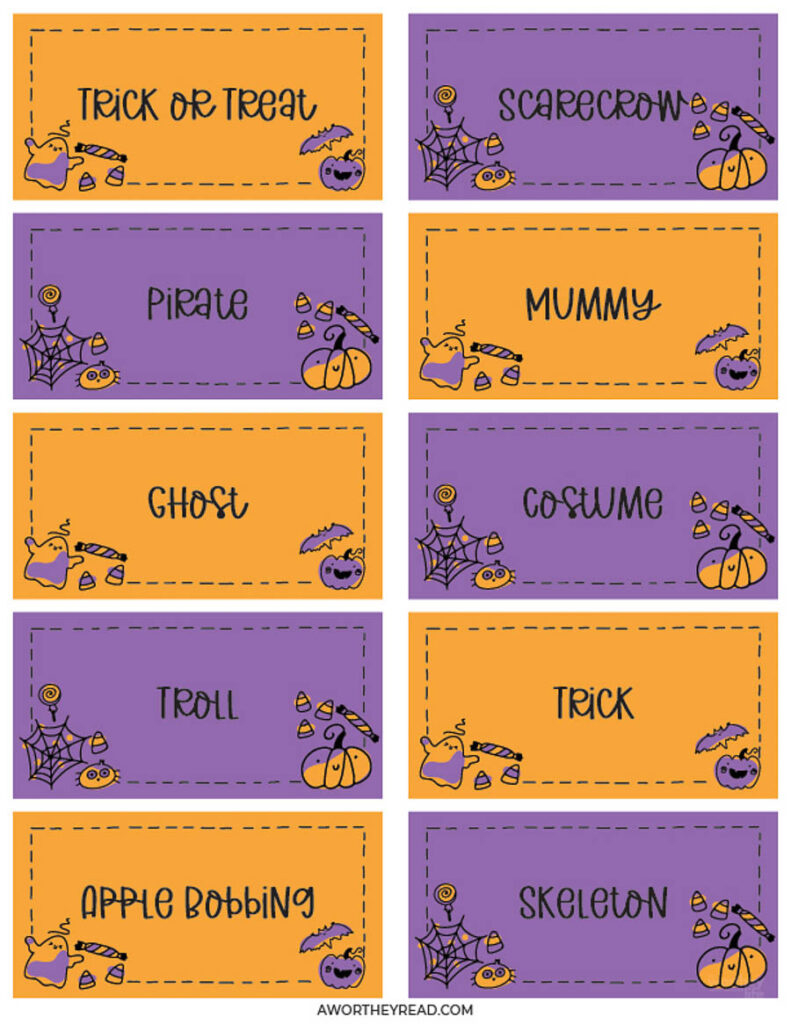 Free Printable Halloween Charades - Printable Party Favors in Printable Halloween Charades