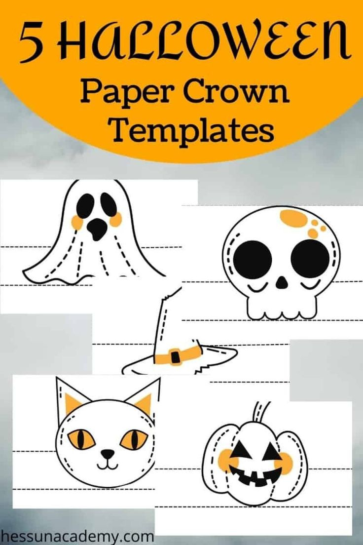 Free Printable Halloween Crown Templates pertaining to Printable Halloween Crown