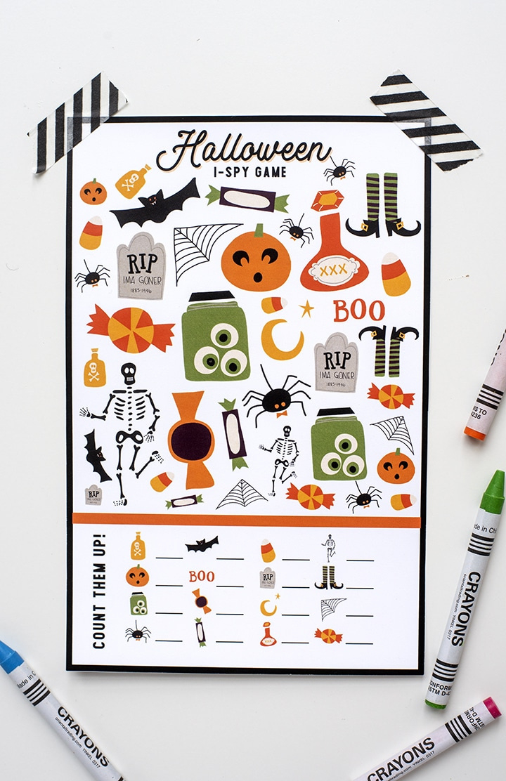Free Printable Halloween I Spy Game - Alice And Lois inside Free Printable Halloween I Spy