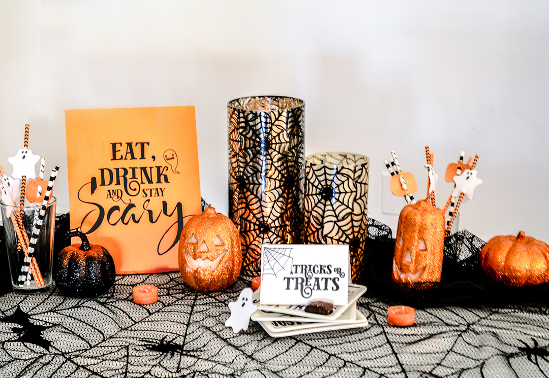 Free Printable Halloween Party Decorations - A&amp;amp;P Designs within Free Printable Halloween Decorations