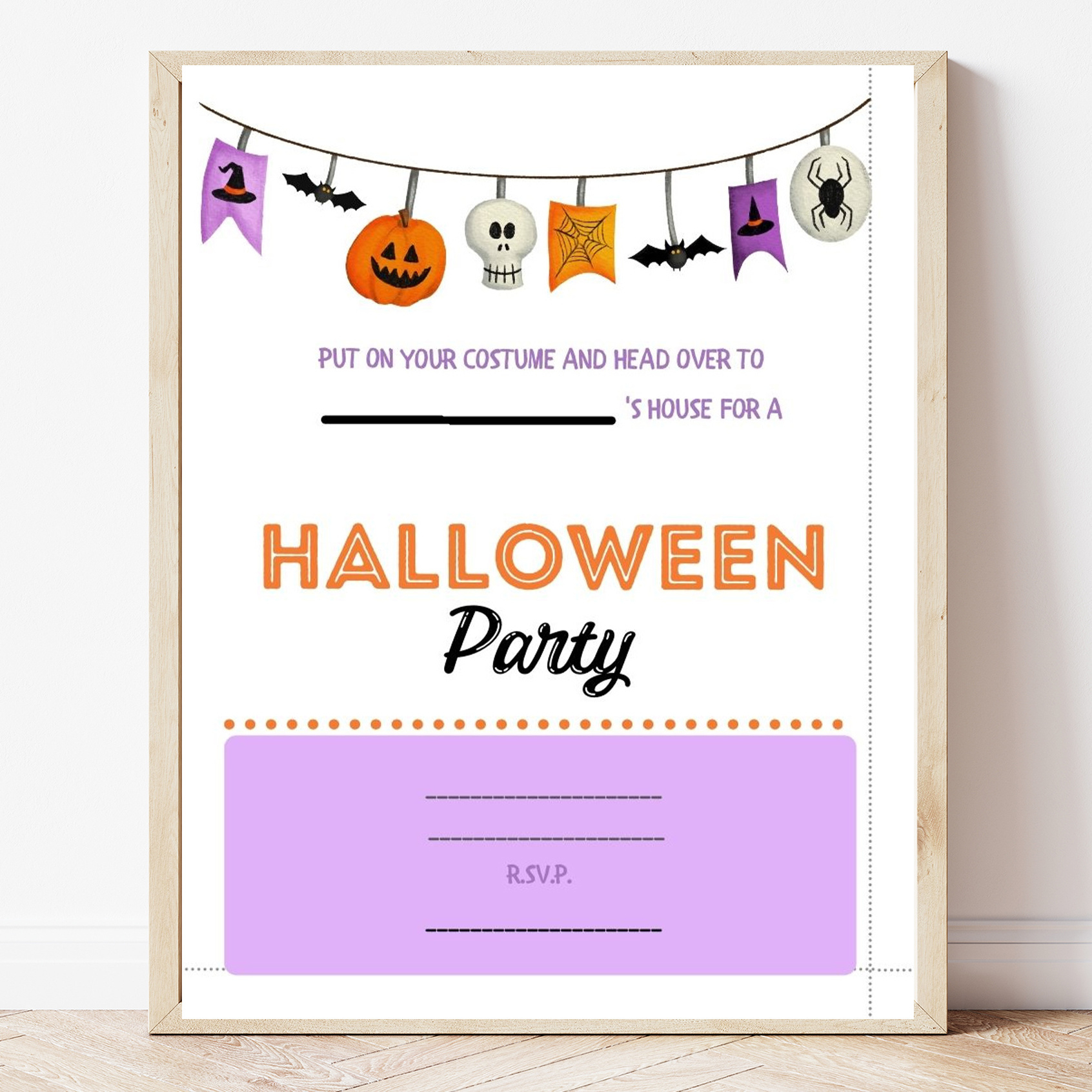 Free Printable Halloween Party Invitation - Sweet Pea inside Printable Halloween Party Invitations For Adults