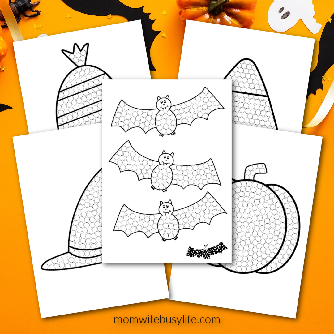 Free Printable Halloween Q Tip Painting Pack - Mom. Wife. Busy Life. pertaining to Q Tip Painting Printable Halloween