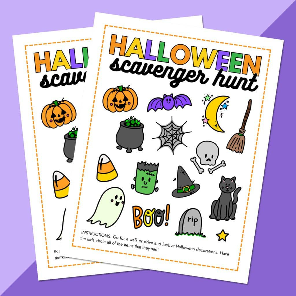 Free Printable Halloween Scavenger Hunt For All Ages - Pineapple pertaining to Printable Halloween Items