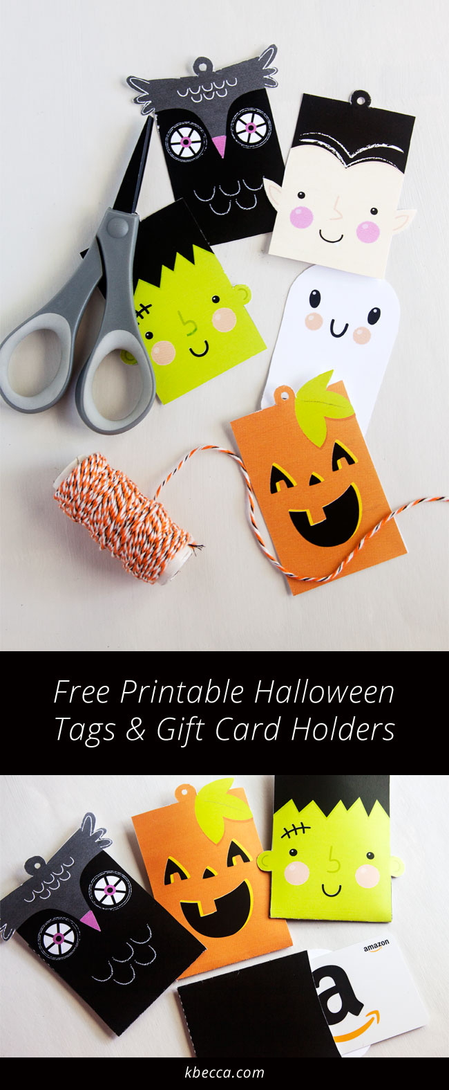 Free Printable Halloween Tags For Treat Bags + Gift Card Holder Tags with regard to Amazon Gift Card Printable Halloween