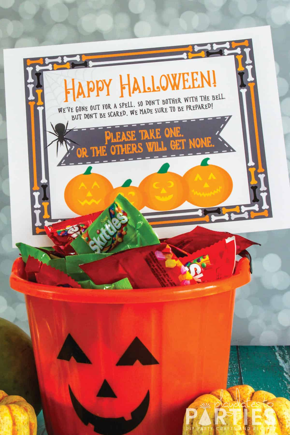 Free Printable Halloween Take One Sign (And Why You Need It) for Printable Halloween Take One Sign