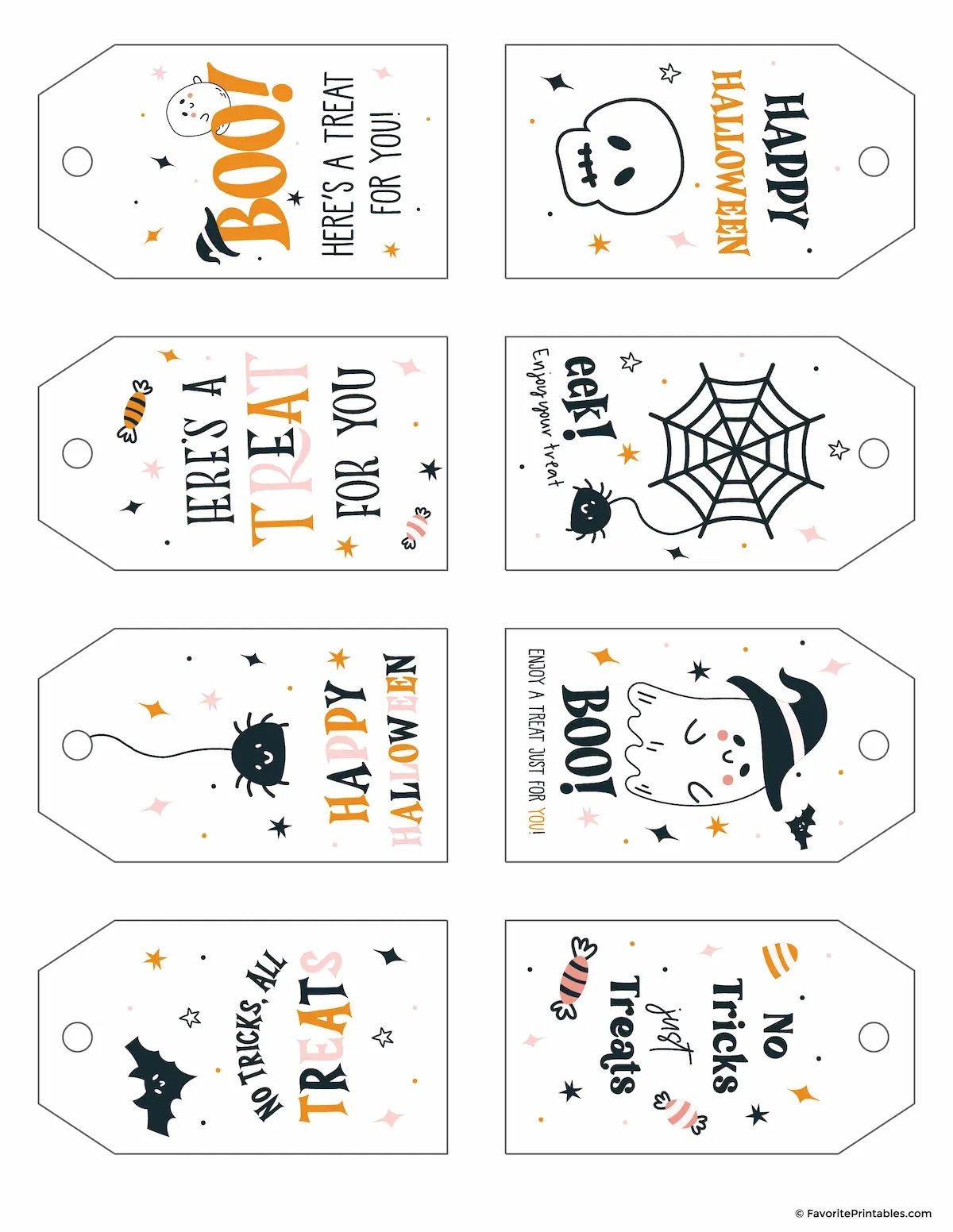 Free Printable Halloween Treat Bag Tags - Favorite Printables for Free Printable Halloween Treat Bag Tags