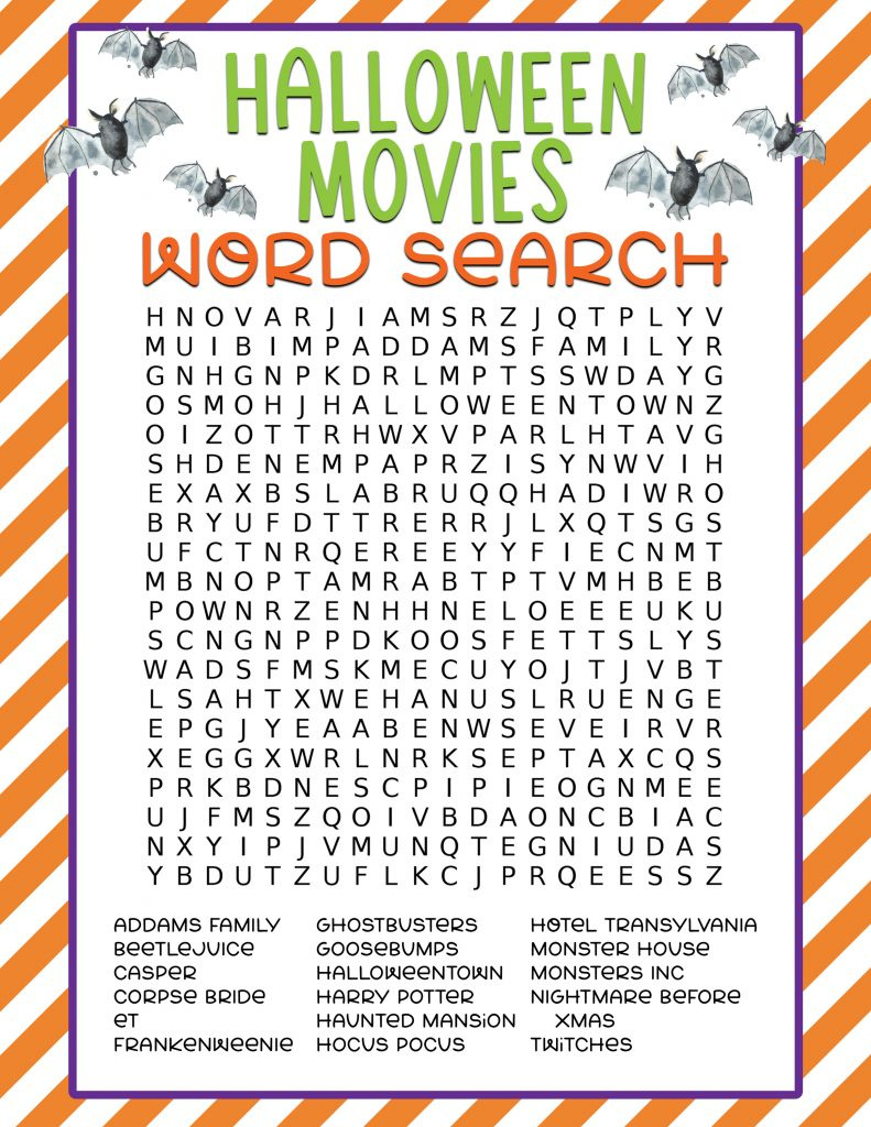 Free Printable Halloween Word Search - Pineapple Paper Co. within Halloween Word Search Printable