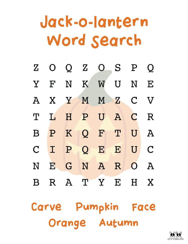 Free Printable Halloween Word Searches | Printabulls within Free Printable Halloween Word Search Easy
