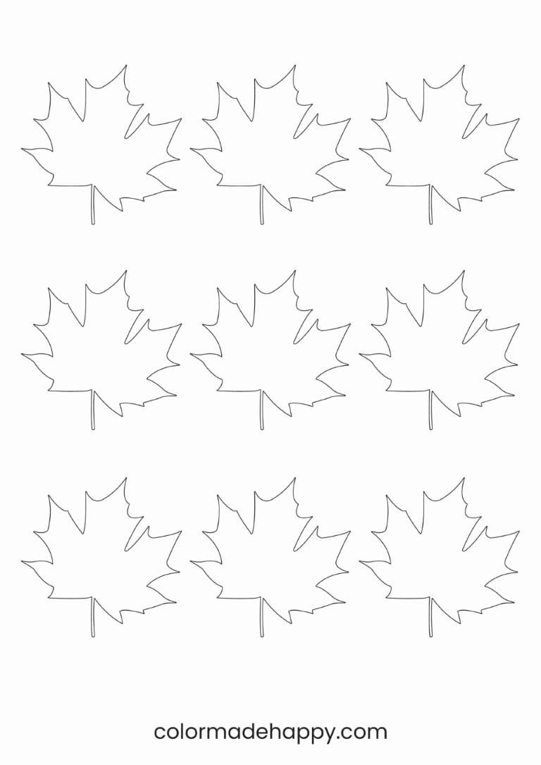 Free Printable Leaf Template for Pumpkin Leaf Pattern Printable