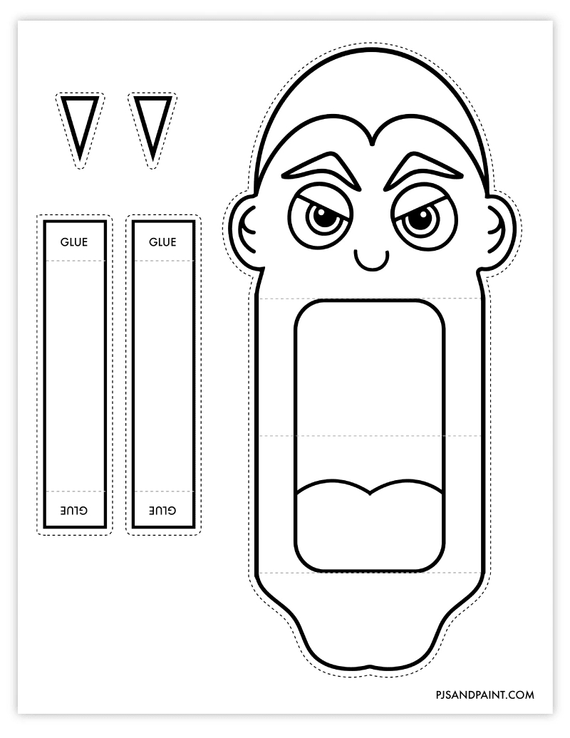 Free Printable Paper Halloween Hand Puppets - Pjs And Paint throughout Printable Halloween Hand Puppets