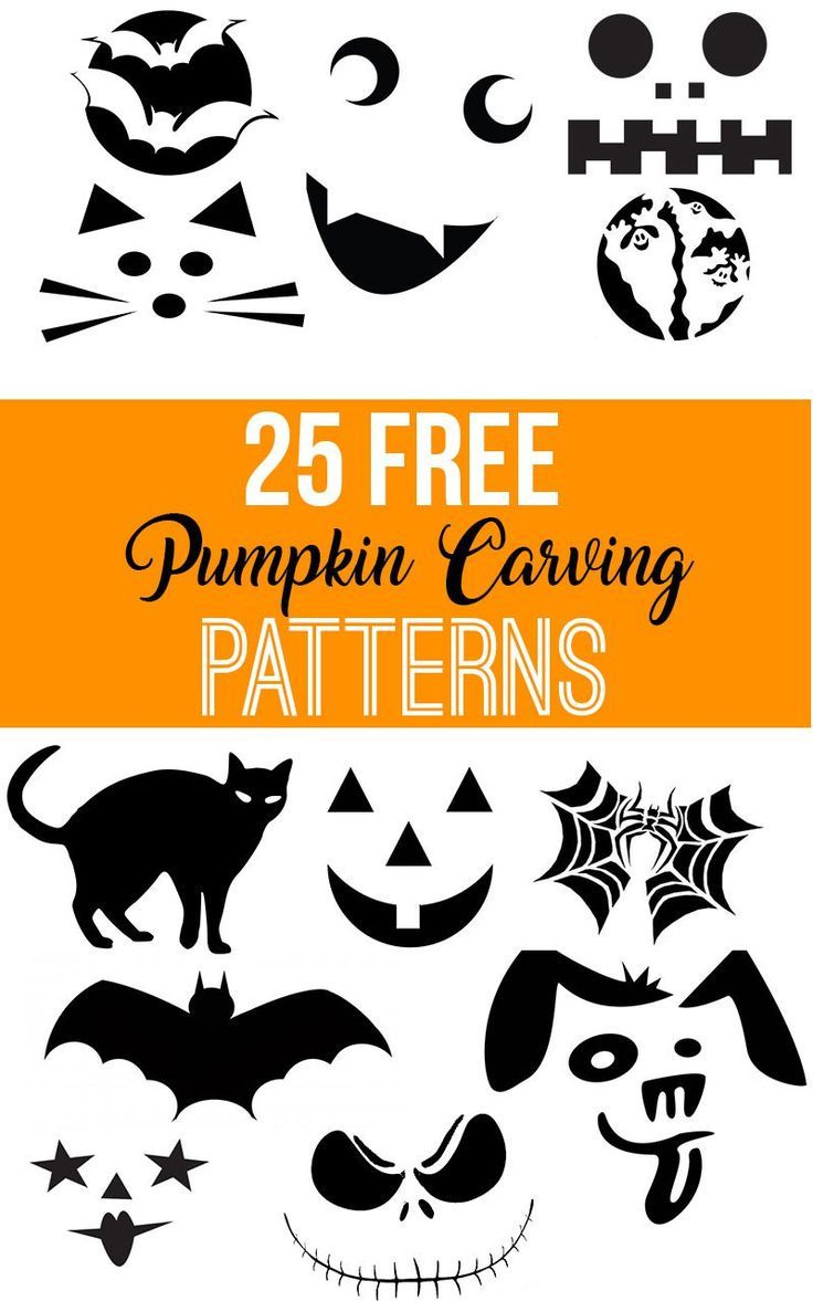 Free Printable Pumpkin Carving Patterns - Nikki&amp;#039;S Plate within Printable Pumpkin Carving Template