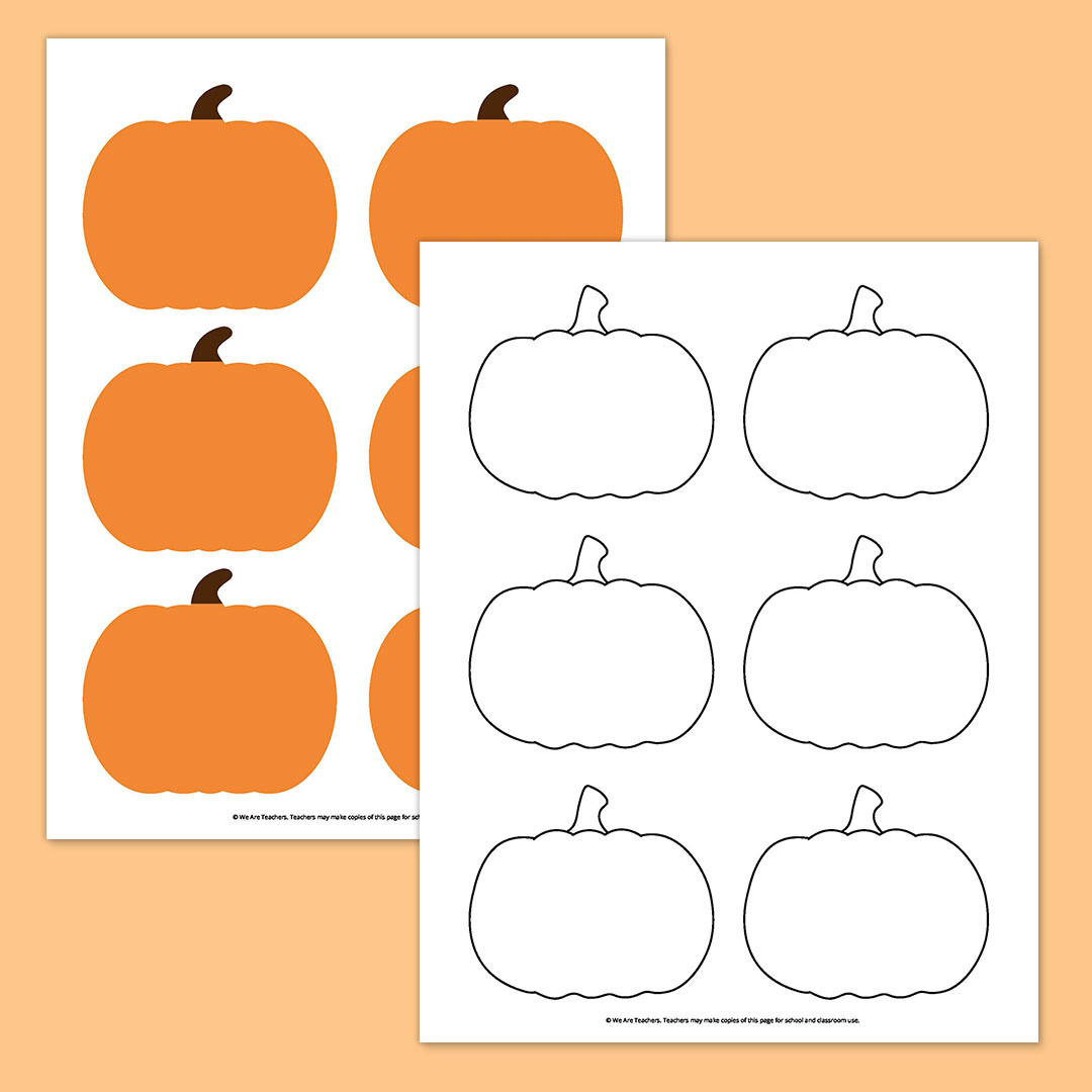 Free Printable Pumpkin Template Bundle For Fall intended for Cut Out Pumpkins Printable