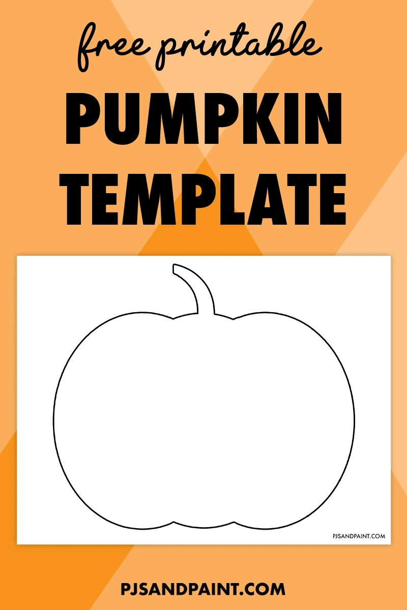 Free Printable Pumpkin Template - Pjs And Paint throughout Free Printable Pumpkin Images