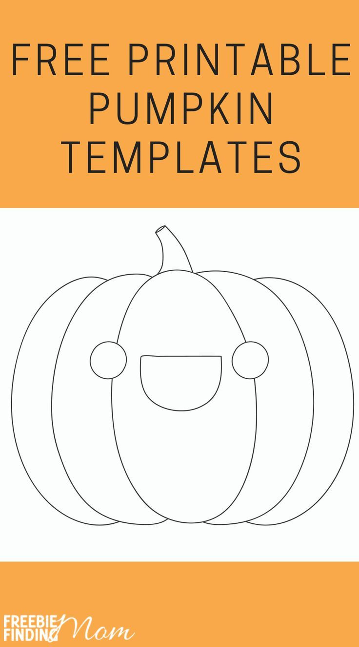 Free Printable Pumpkin Templates regarding Cute Pumpkin Template Printable