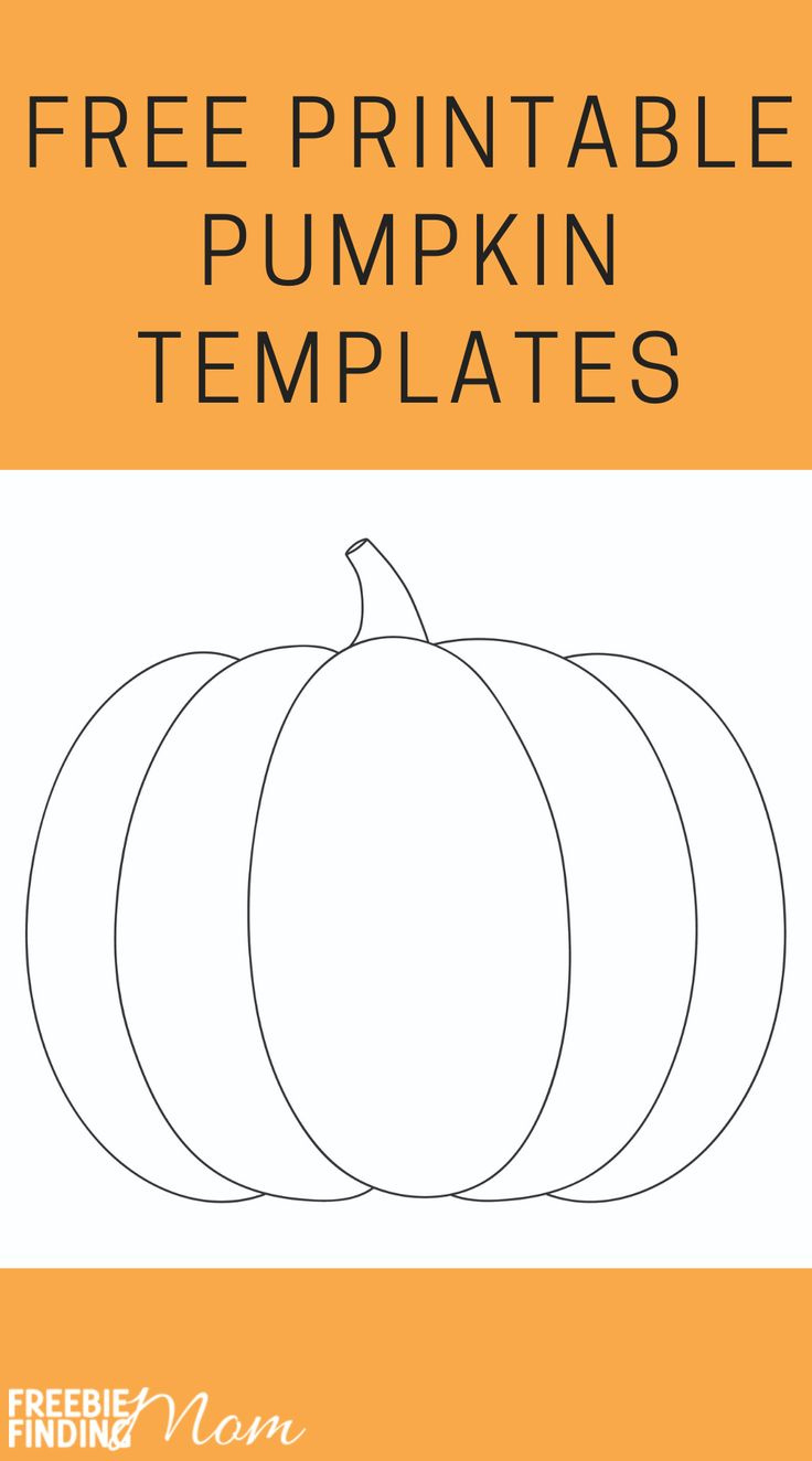 Free Printable Pumpkin Templates with regard to Printable Large Pumpkin Template