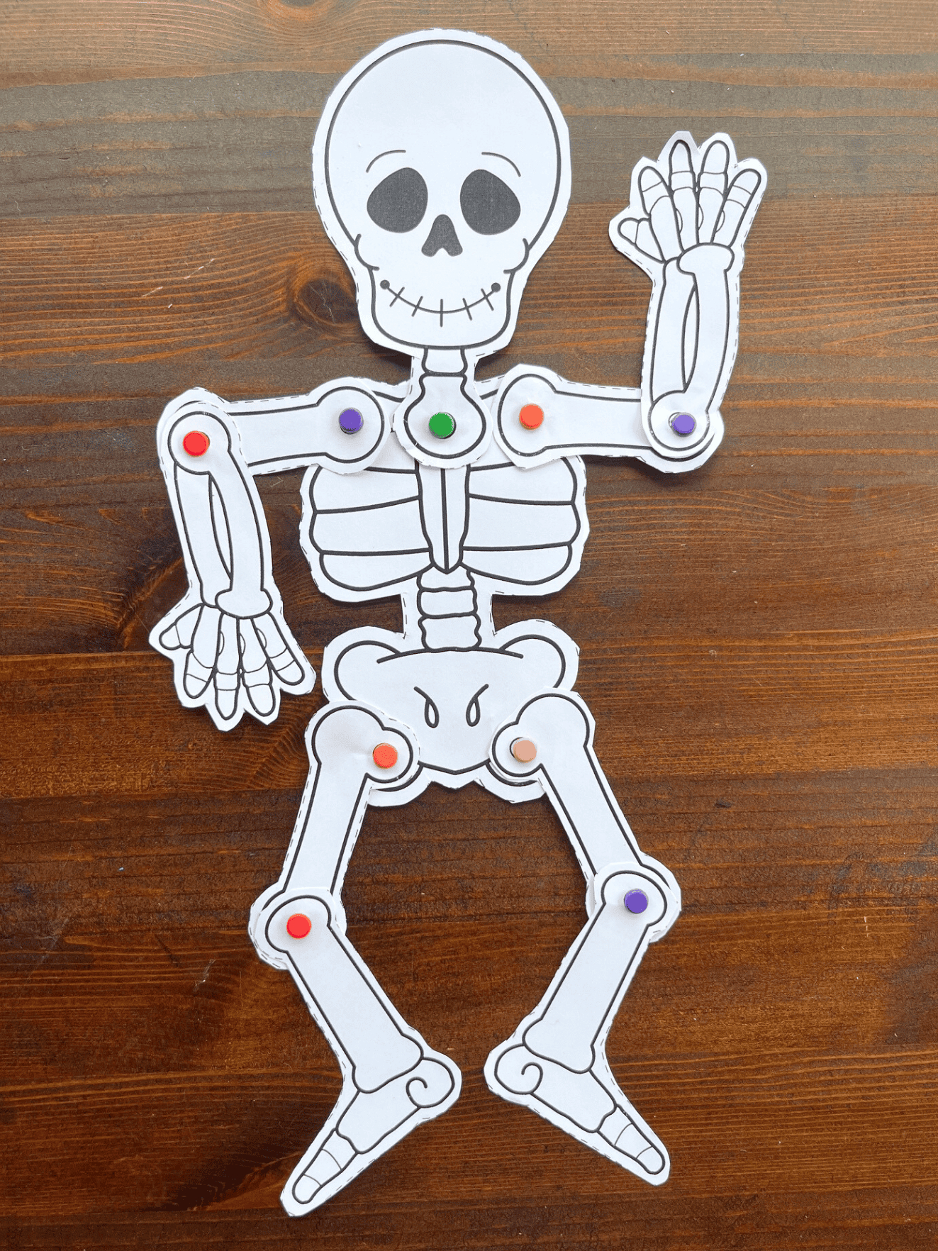 Free Printable Skeleton Craft - The Artisan Life with regard to Printable Halloween Skeleton