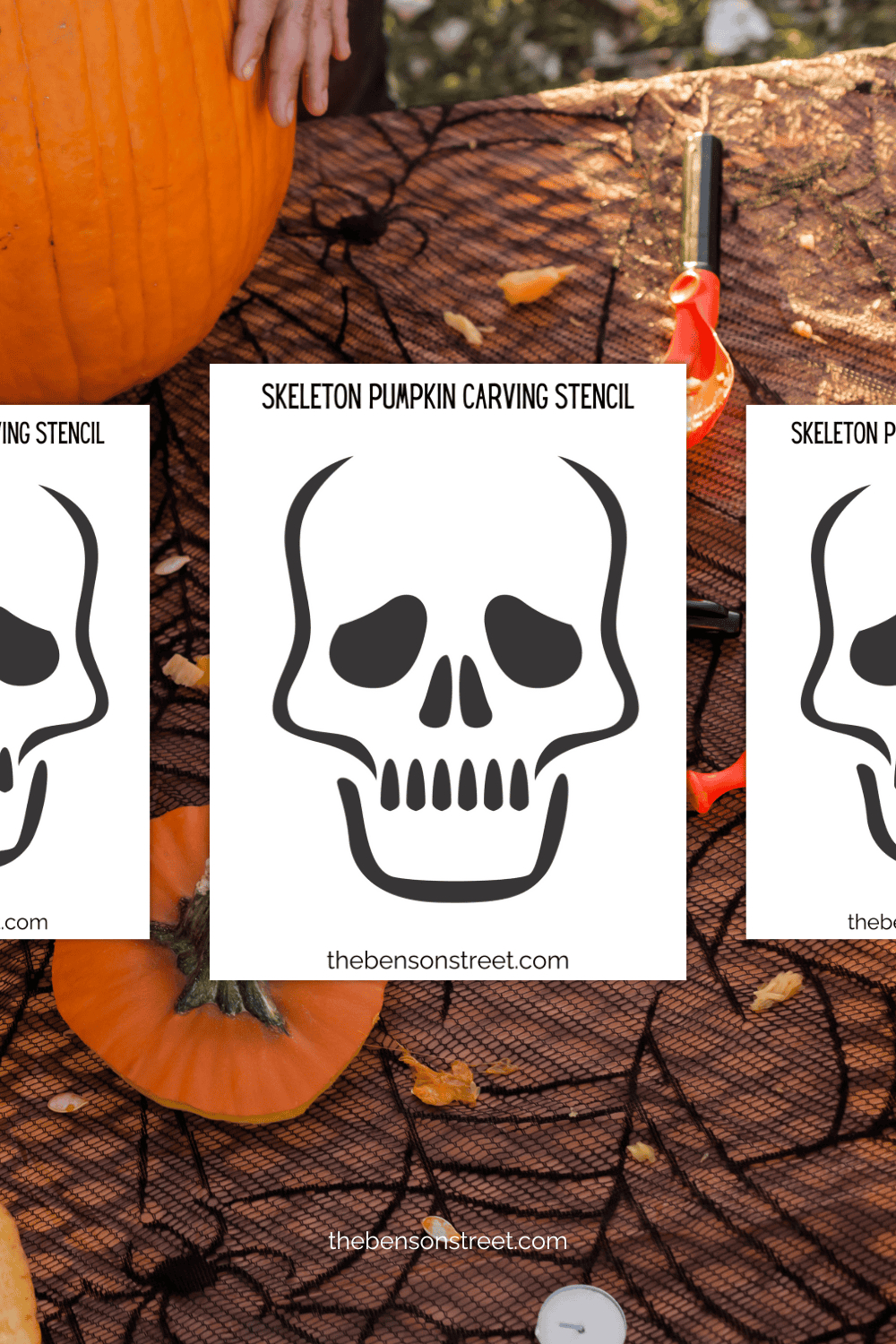 Free Printable Skeleton Pumpkin Stencil Pattern Of A Skull - The within Skull Pumpkin Stencil Printable