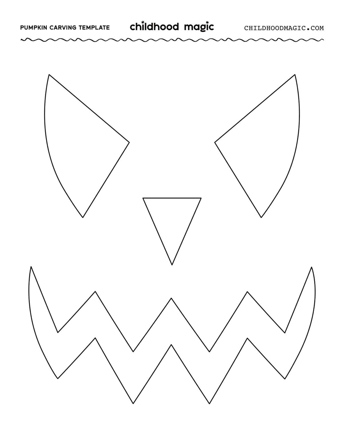 Free Printable Templates For Carving Pumpkins - Childhood Magic with regard to Printable Halloween Jack O Lantern Faces