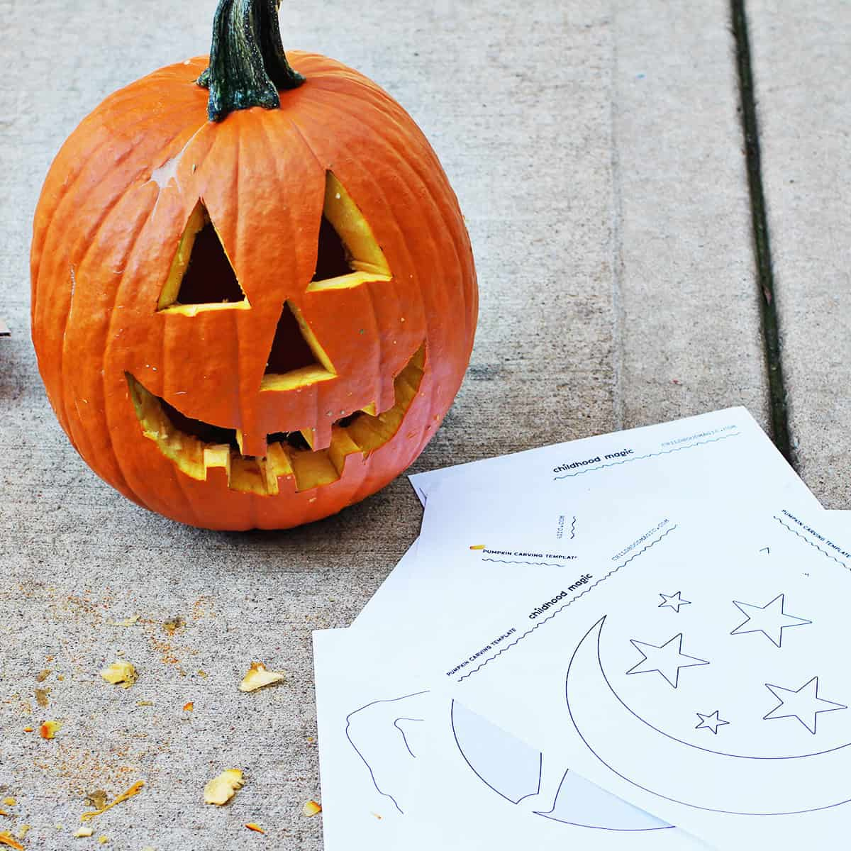 Free Printable Templates For Carving Pumpkins - Childhood Magic within Templates For Pumpkin Carving Printable