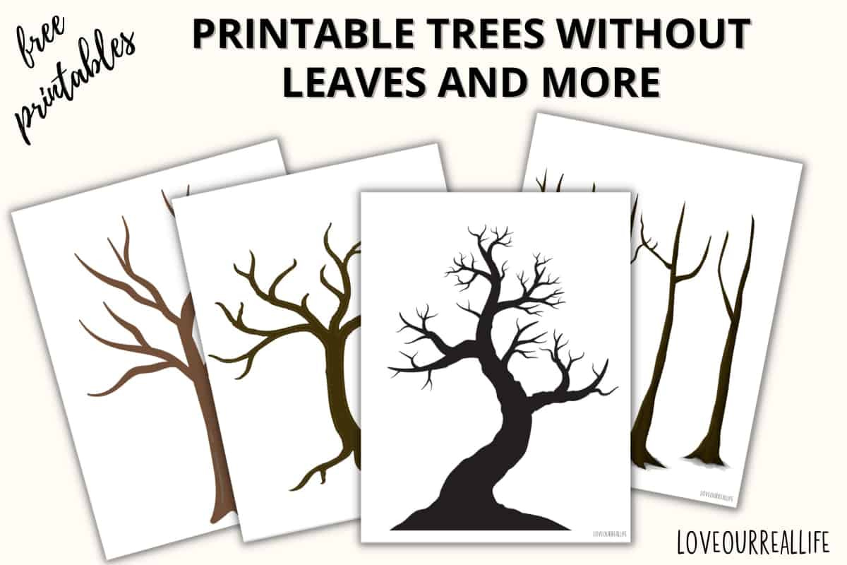 Free Printable Trees Without Leaves Template - 19 Pages ⋆ Love with regard to Printable Halloween Tree