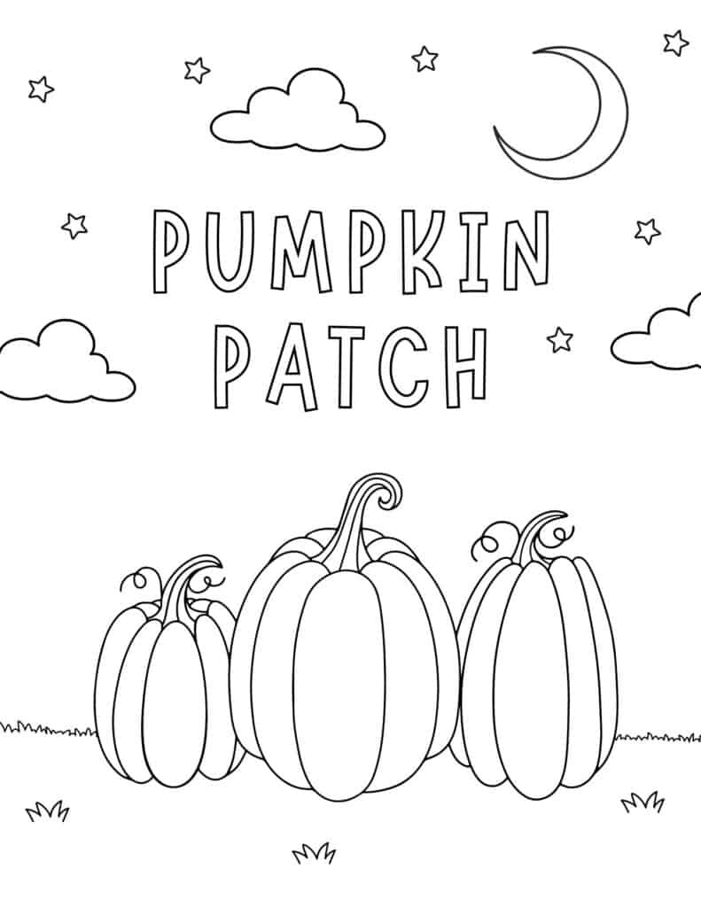 Free Pumpkin Coloring Pages - Prudent Penny Pincher regarding Pumpkin Patch Coloring Pages Printable