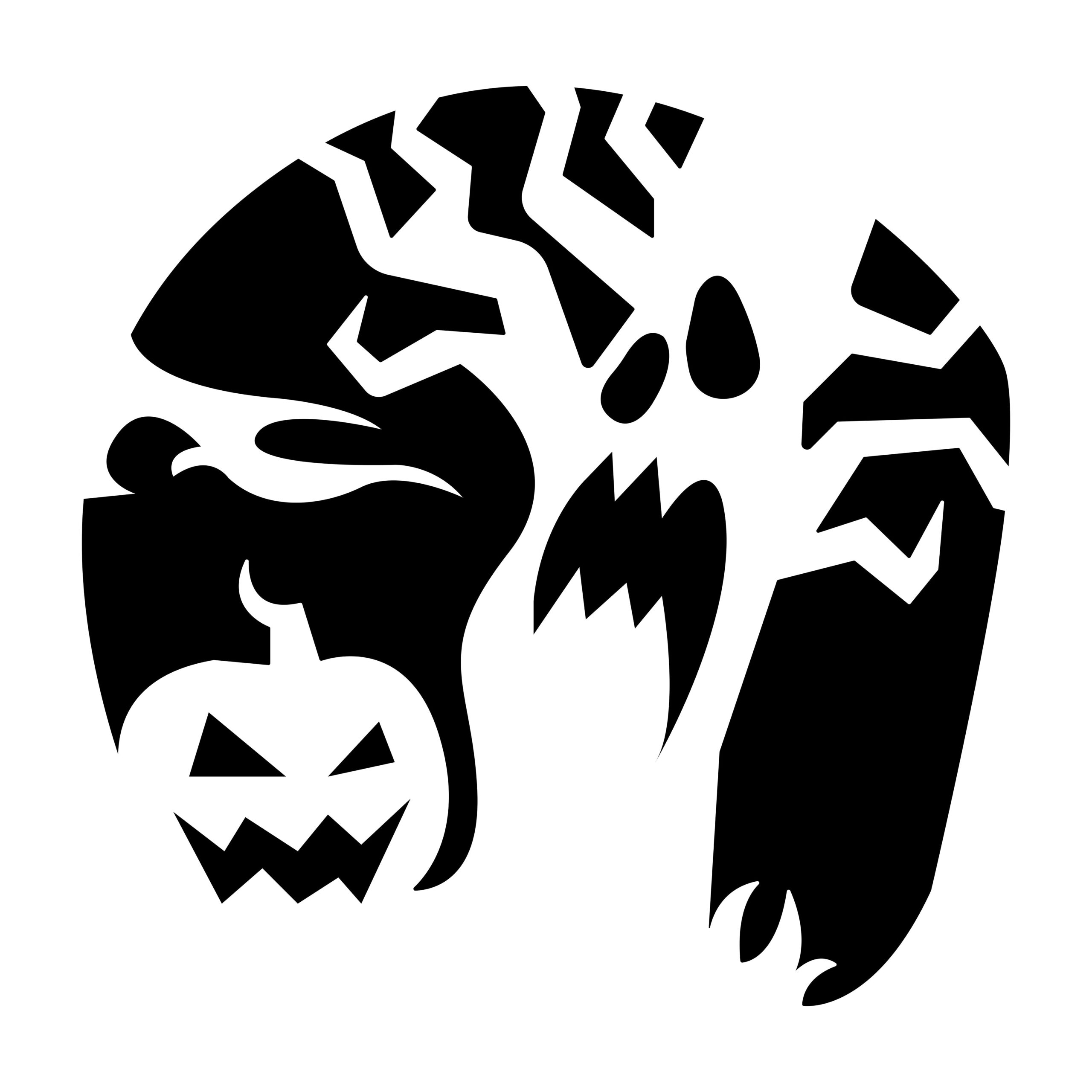 Free Pumpkin Stencils - Worksheets Library for Printable Halloween Stencils
