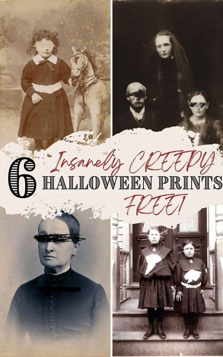 Free Spooky Halloween Vintage Photo Printables inside Vintage Halloween Images Printable