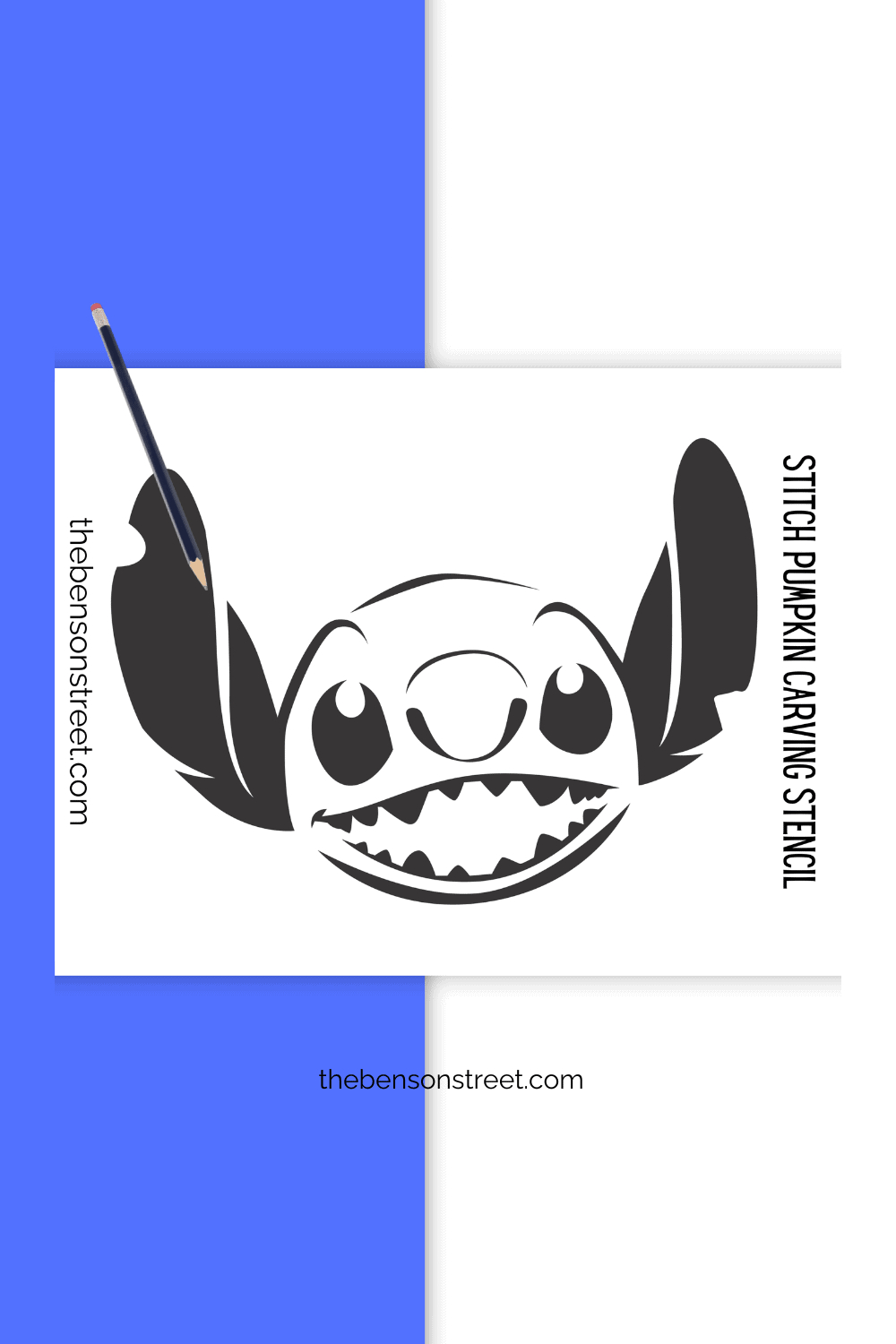 Free Stitch Pumpkin Stencil Printable For Easy Carving - The throughout Printable Stitch Pumpkin Stencil