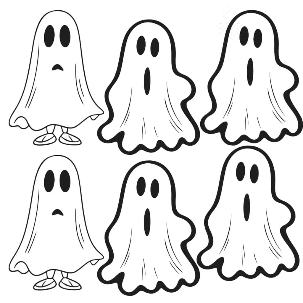 Get Creative With Cute Ghost Halloween Clip Art (Free Printable) with Printable Halloween Ghost Pictures