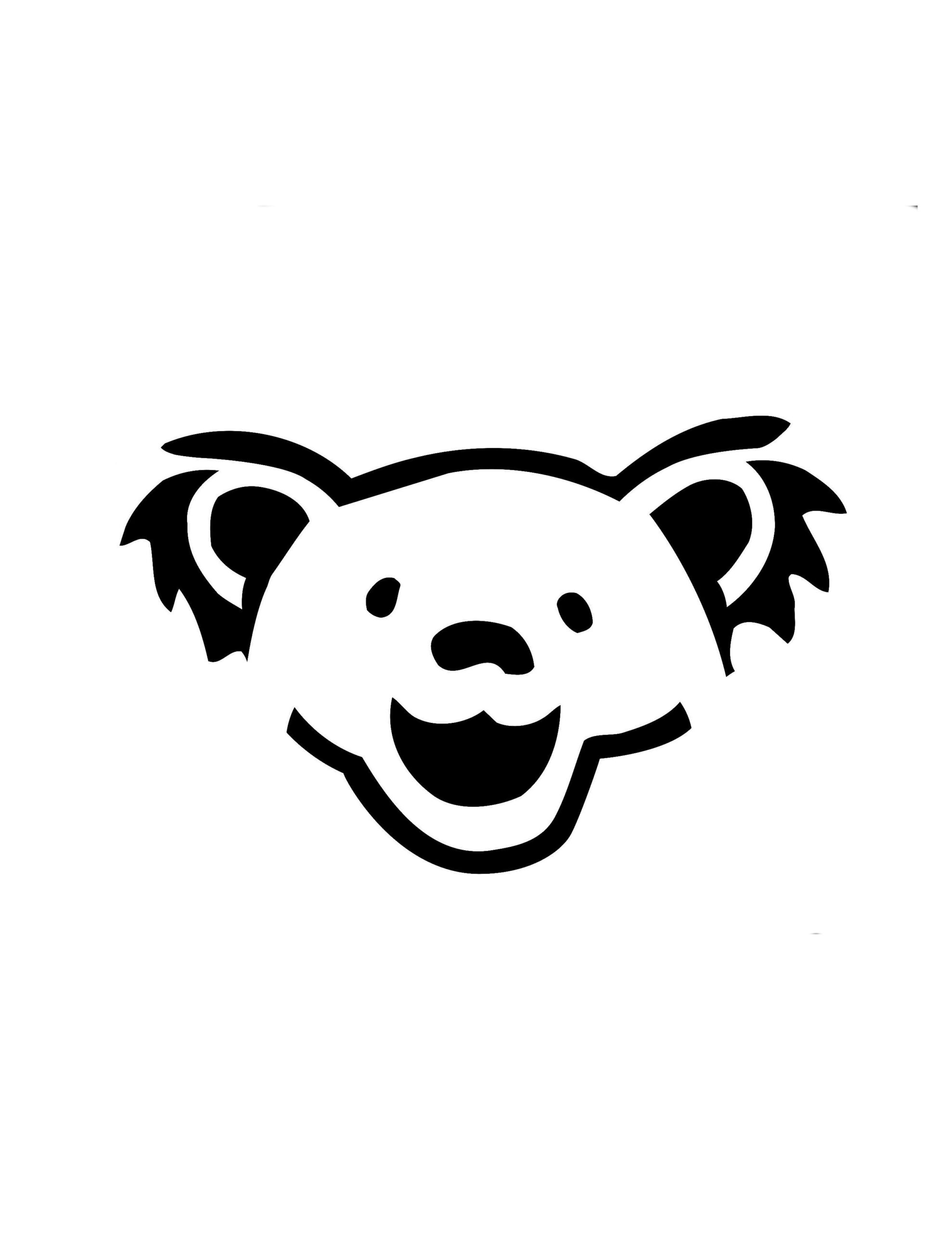 Grateful Dead: Dancing Bear (Free Pumpkin Stencil - Pumpkin pertaining to Printable Grateful Dead Pumpkin Stencil