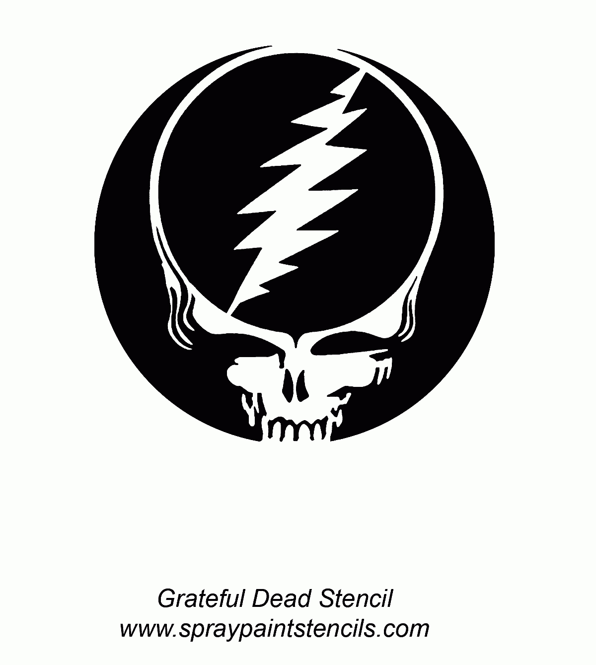 Grateful Dead with Printable Grateful Dead Pumpkin Stencil