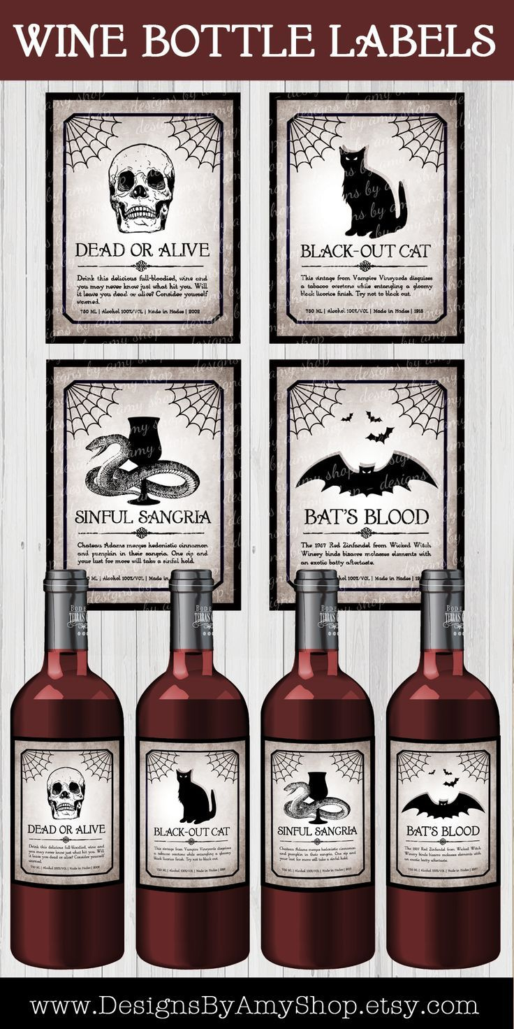 Halloween 2-Liter Shocktails Bottle Labels Printable throughout Free Printable Halloween Wine Bottle Labels