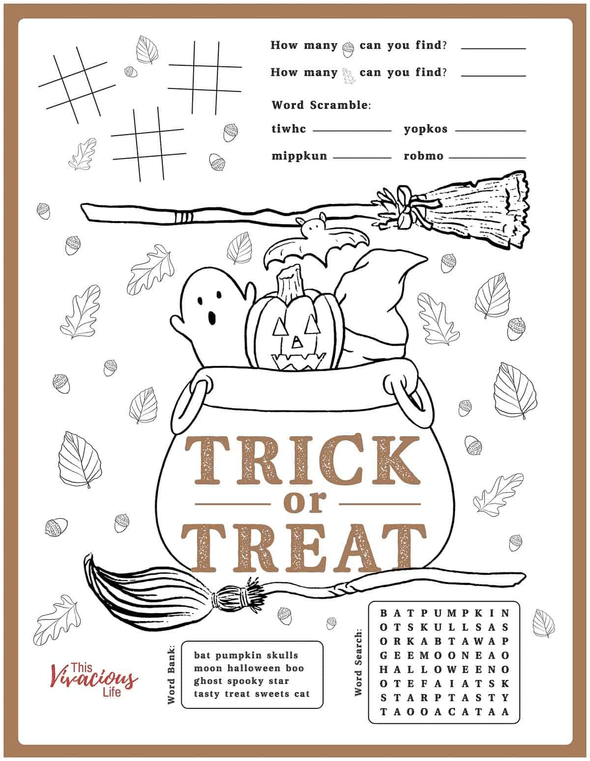 Halloween Activities Printable inside Printable Halloween Game Ideas