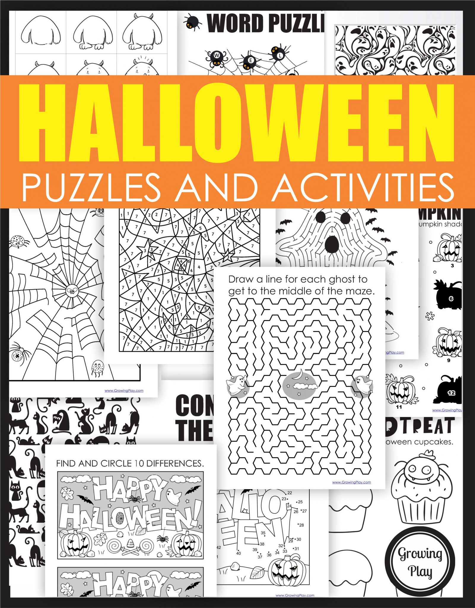 Halloween Activity Packet Pdf throughout Free Printable Halloween Activity Pack