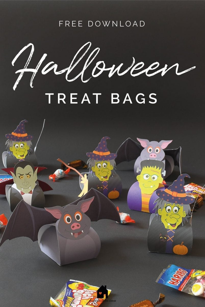 Halloween Bat &amp;amp; Witch Treat Boxes (Free Printable!) with regard to Printable Halloween Treat Boxes Template