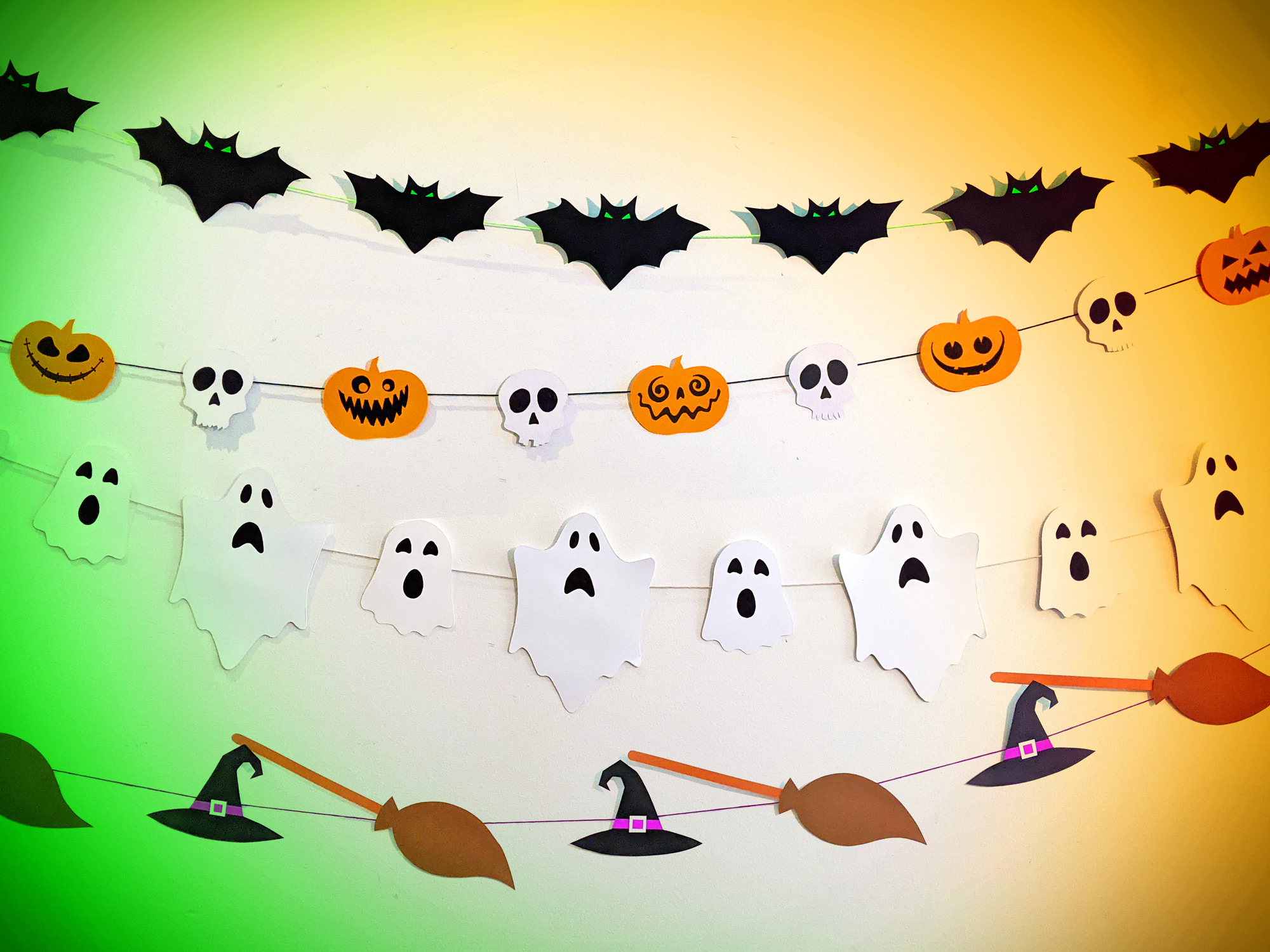 Halloween Bunting – Printable Diy Decorations – Tinker Cara intended for Printable Halloween Design