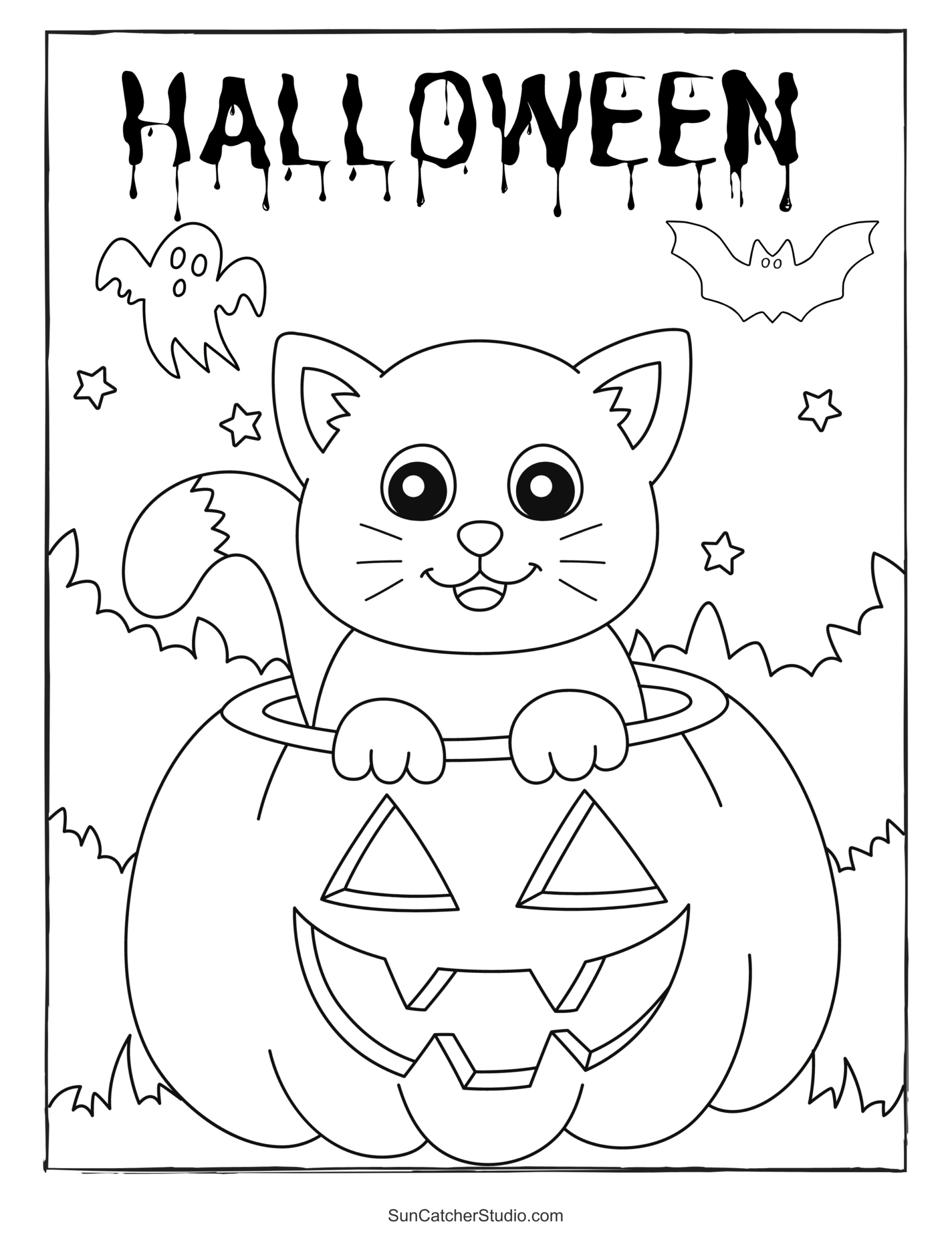 Halloween Coloring Pages And Coloring Sheets – Free Printables within Free Printable Halloween Pictures To Color